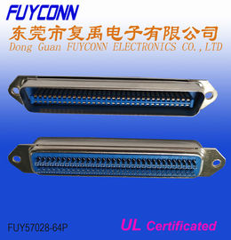 PBT 64 Pin Centronics Connector, Solder Male DDK Connector Certified UL