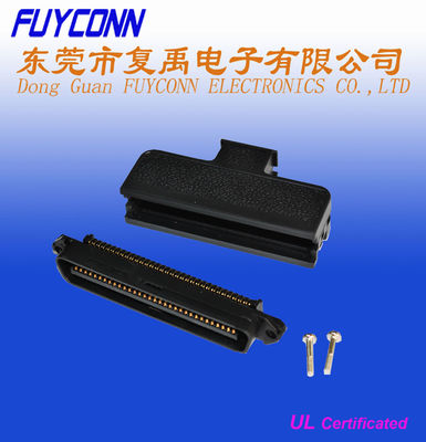 TYCO 50 pin หรือ 64 Pin RJ21 Male Plug Centronic Champ IDC connector with 180 Degree Plastic Cover