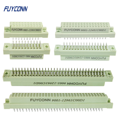 ขั้วต่อ Eurocard แบบตรง 3 แถว PCB ตัวเมียแนวตั้ง DIN41612 Connector Easy Type