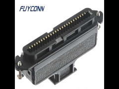 ฝาครอบพลาสติก 180 องศาแอมป์ Telco CHAMP ตัวเชื่อมต่อ Docking, ขั้วต่อ Centronic หญิง IDC 50pos