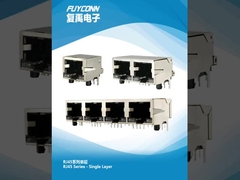 RJ45 เครื่องเชื่อม PCB มุมขวา / แบบตรง