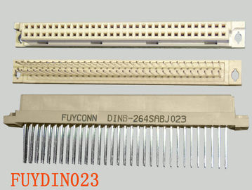 DIN Type 2 แถว 64 Pin Receptacle B Type Eurocard ขั้วต่อ DIN 41612, ขั้วต่อ PCB แบบตรงระยะห่าง 2.54 มม