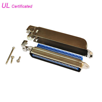 90 Degree Amphenol 64 Pin Male Plug Centronics Connector IDC Type