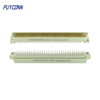 264 DIN41612 Connector ชายตรง PCB 2 * 32P 64 Pin Eurocard 41612 Connector