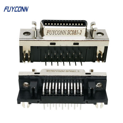 ตัวเชื่อมต่อ PCB SCSI 90 องศา R / A CN Type Female 26 Pin Servo Connector สำหรับบอร์ด PCB
