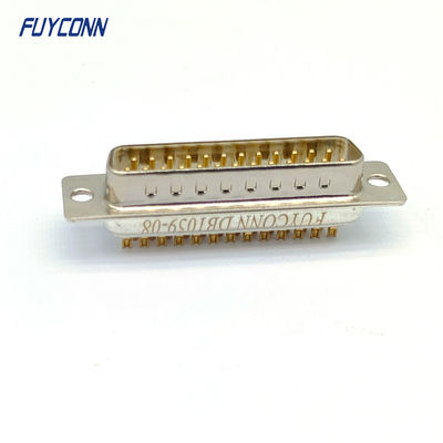 ชาย Solder Cup Machine Pin DB Connector 9 15 25 37 Pos เครื่องเชื่อม D-SUB