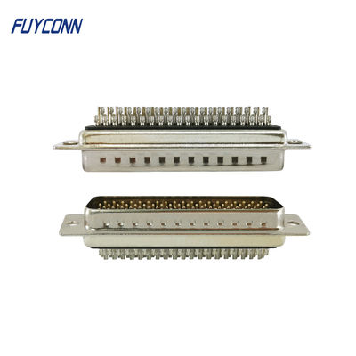 78pin D-SUB Connector Solder Cup ประเภทสายเคเบิลตัวเชื่อมต่อ D SUB ความหนาแน่นสูงตัวผู้