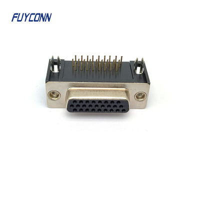 PCB ความหนาแน่นสูง D-SUB Connector หญิง, 15pin 26pin 44pin 62pin DSUB Connector