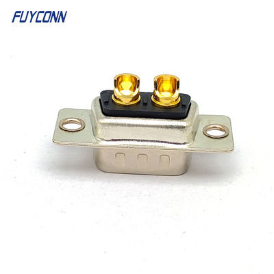 2V2 D-SUB พลังงานเชื่อมต่อ Solder Male 2pin DB เชื่อมต่อ