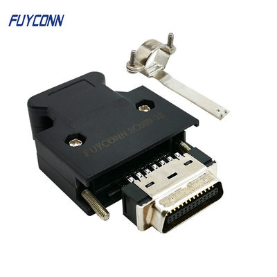 26pin MDR Connector เพศหญิง / เพศชาย 1.27mm ทองแดง Plating SCSI Connector