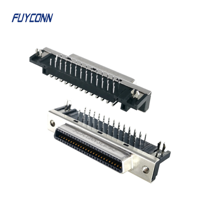 SCSI MDR Connector PCB Solder Cup IDC Crimp 1.27 มม 50 ปิน คอนเนกเตอร์ จีน