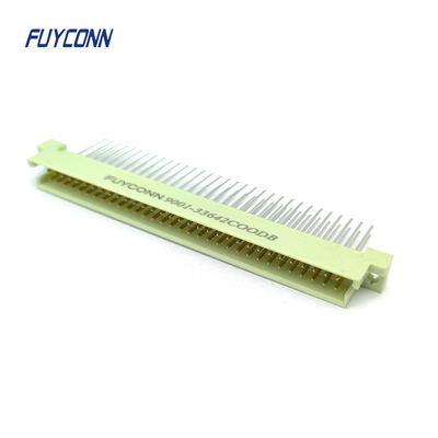 ผู้ชาย DIN41612 เครื่องเชื่อม 15 มม PCB ตรง 2 แถว 2 * 32pin 64pin เครื่องเชื่อม Eurocard