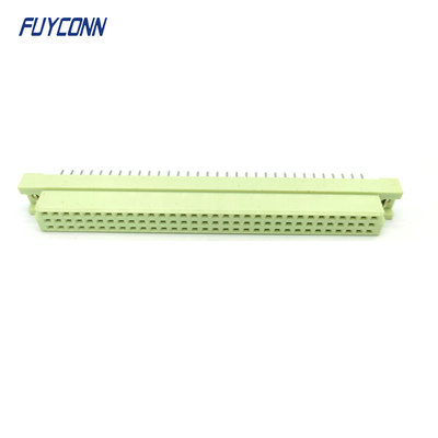 3 แถว 96 ปิน แบบง่าย DIN41612 เครื่องเชื่อม เพศหญิง PCB ตรง