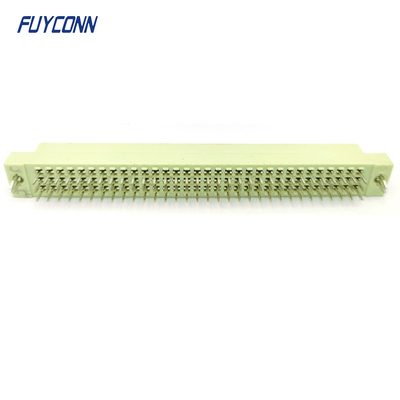 3 แถว 96 ปิน แบบง่าย DIN41612 เครื่องเชื่อม เพศหญิง PCB ตรง