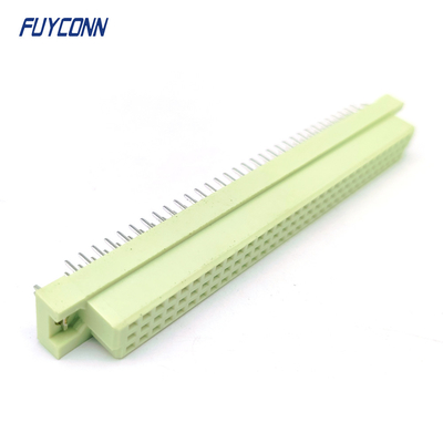 3 แถว 96 ปิน แบบง่าย DIN41612 เครื่องเชื่อม เพศหญิง PCB ตรง