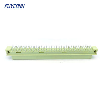 มุม DIN41612 ผู้หญิงเชื่อม 2 แถว 64Pin 264 DIN 41612 PCB เชื่อม
