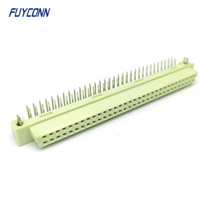 มุม DIN41612 ผู้หญิงเชื่อม 2 แถว 64Pin 264 DIN 41612 PCB เชื่อม
