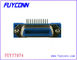 ขั้วต่อ R / A PCB หญิง 50 Pin Centronic พร้อม L Bracket Certified UL