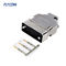 1 - 34 Pin Male Crimping V.35 Router Connector With Shield Shell 180 degree plastic cover