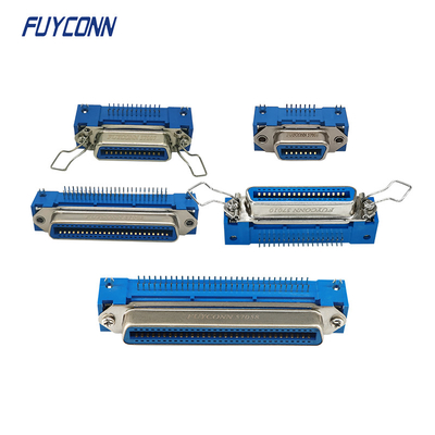 PCB ขั้วต่อ Centronics หญิงมุมขวา 14 พิน 24 พิน 36 พิน 50 พิน 64 พิน