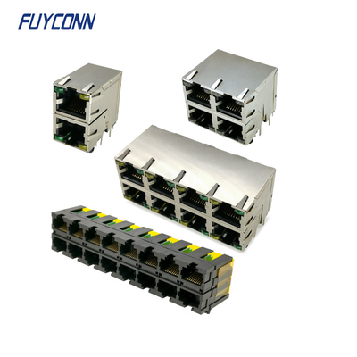 ขั้วต่อแจ็ค RJ45 มุมขวาตัวเมีย, ตัวเชื่อมต่อโมดูลาร์แบบแยกส่วน RJ45 PCB สองชั้น