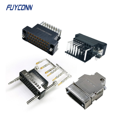34pin V.35 Connector มุมขวา, PCB หญิง / ชาย Crimping V35 Connector