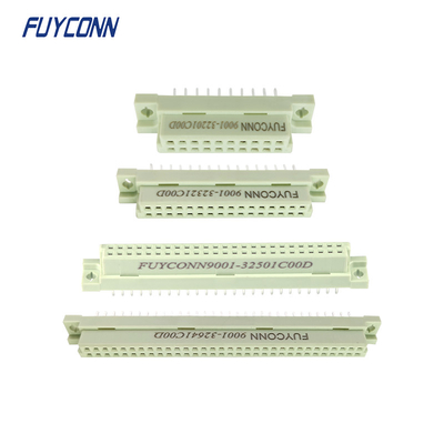 2 แถว PCB DIN41612 ขั้วต่อ Eurocard แบบตรงหญิง 20pin 32pin 50pin 64pin