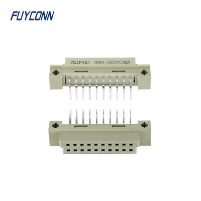220S DIN41612 Connector ตัวเมีย 2x10P 20pin PCB มุมขวา