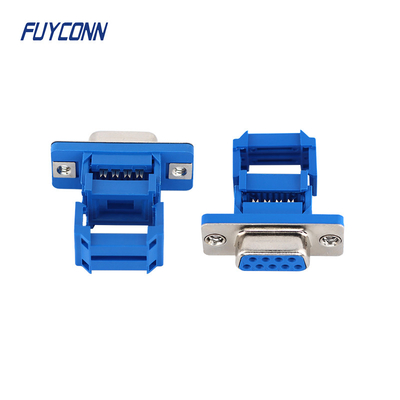 9pin IDC Crimping Ribbon Cable ตัวเมีย D SUB Connector ได้รับการรับรอง ROHS