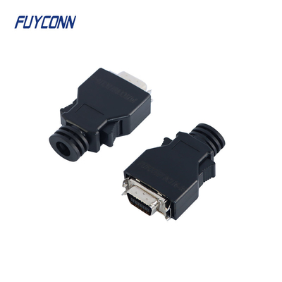 1.27 มม. SCSI 14 Pin Mini D Ribbon Connector ชายบัดกรี Servo