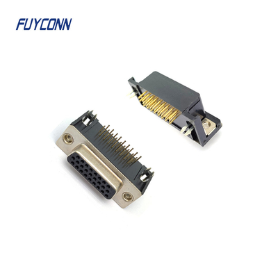 PCB ตัวเชื่อมต่อ D-SUB ความหนาแน่นสูง, ตัวเชื่อมต่อ DSUB 15 พิน 26 พิน 44 พิน 62 พิน