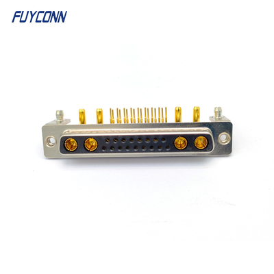 21W4 Power PCB Type Right Angle PCB ตัวเชื่อมต่อ D-Sub 21 ทาง