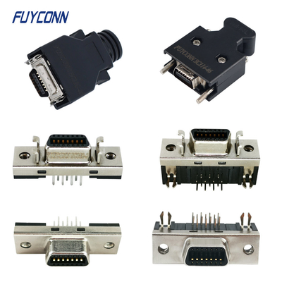 14pin SCSI 1.27mm Connector PCB / Solder Cup / IDC Crimping เพศหญิง / เพศชาย