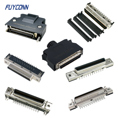 SCSI MDR Connector PCB Solder Cup IDC Crimp 1.27 มม 50 ปิน คอนเนกเตอร์ จีน