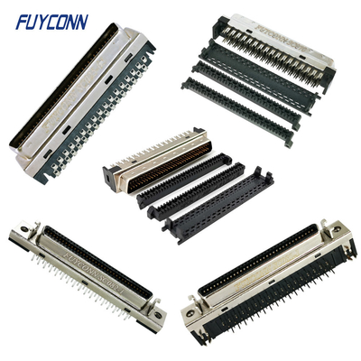 68pin SCSI MDR Connector PCB Solder Cup IDC Crimp 1.27 มิลลิเมตร