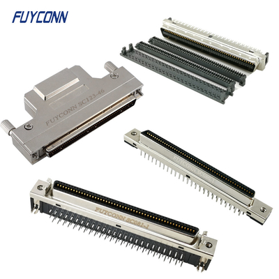 100pin SCSI MDR Connector PCB Solder Cup IDC Crimp 1.27 มิลลิเมตร