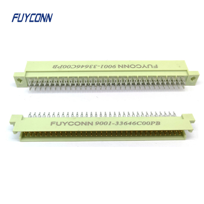 2 แถว DIN41612 เครื่องเชื่อมแบบไร้ solder 64pin เพศชาย เครื่องเชื่อมแบบปรับ