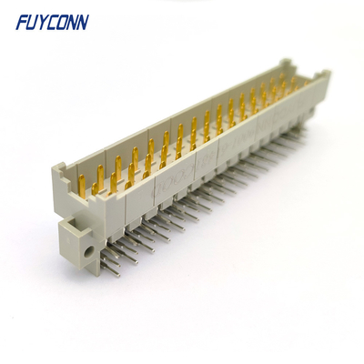 5.08mm พลังงาน DIN 41612 เครื่องเชื่อม PCB มุมชาย 3 * 16pin 48pin