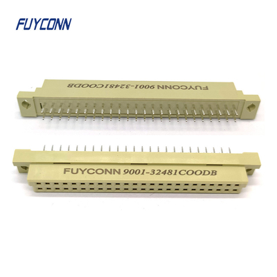 9001 DIN 41612 เครื่องเชื่อม PCB สูง 2 แถว 2*22P 48P 248 สตรี 41612 เครื่องเชื่อม