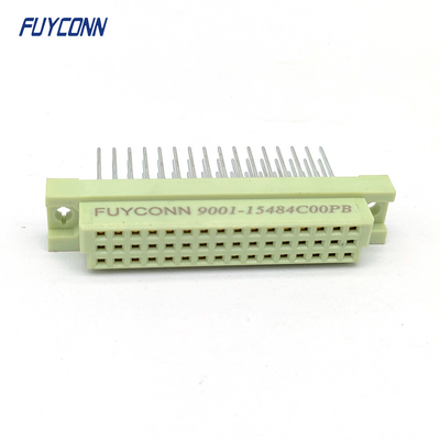 3 แถว ผู้หญิง DIN41612 เครื่องเชื่อม 48 ปิน 13 มม กดปิน DIN 41612 เครื่องเชื่อม