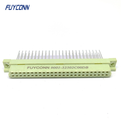 2 แถว 50P 13 มิลลิเมตร ติดตั้ง 250 หญิง Eurocard Connector