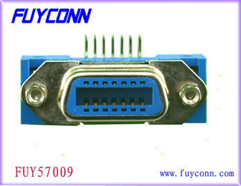 Centronic 50pin Ribbon PCB ขั้วต่อตัวเมียมุมขวาพร้อมแจ็คสกรูที่ผ่านการรับรอง UL