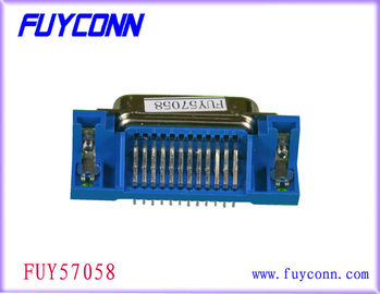 50 Pin Centronic PCB ขั้วต่อตัวเมียมุมขวาได้รับการรับรอง UL