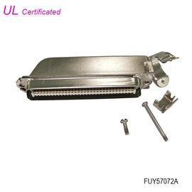 32 คู่ 64 Pin Centronics Connector ชาย IDC Crimping Connector พร้อมตัวเรือนโลหะ 45 องศา