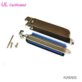 70640 เครื่องเชื่อม Amphenol Champ RJ21 64 Pin เครื่องเชื่อม Centronic เพศชาย 32 คู่ IDC Type w/ Side Entry Matel Cover