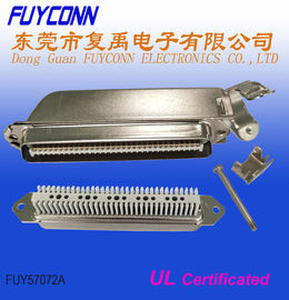 TYCO 64 Pin Male Centronic Champ IDC Connectors พร้อมฝาโลหะ 45 องศารับรอง UL