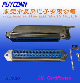 ขั้วต่อปลั๊กตัวเมีย 64 พิน Centronics 2.16 มม. ptich 32pairs ขั้วต่อ Champ พร้อมฮูด