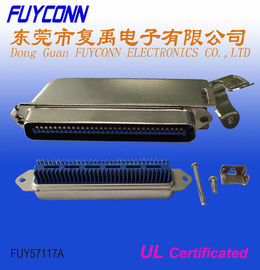 Centronic Amphenol RJ21 64 Pin Champ ขั้วต่อปลั๊ก IDC พร้อมฝาปิด Matel 45 องศา