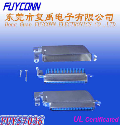 TYCO 90 องศา centronic 50 Pin connector RJ21 Male Plug Champ ประเภท IDC พร้อมฝาโลหะ
