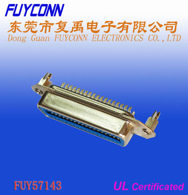 14 24 36 50Pin Champ Solder pin Centronics Connector ประเภทหญิงพร้อมตัวล็อคบอร์ด
